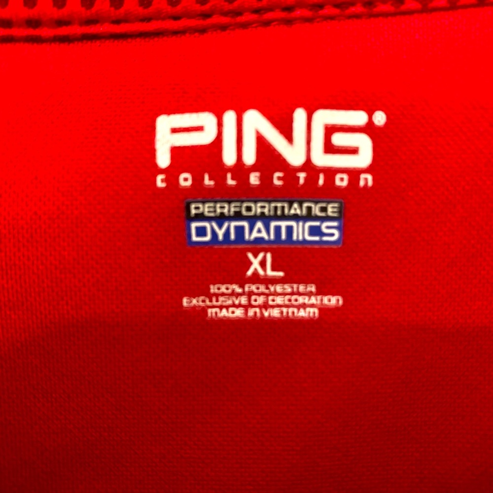 PING PERFORMANCE DYNAMICS POLO GOLF SHIRT XL - Picture 3 of 3